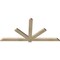 Ekena Millwork Kennewick Rough Sawn Timber Gable Bracket, Douglas Fir, 72"W x 36"H x 2"D x 4"F, 12/12 Pitch GBW072X36X0204KEN00RDF - alternate 4